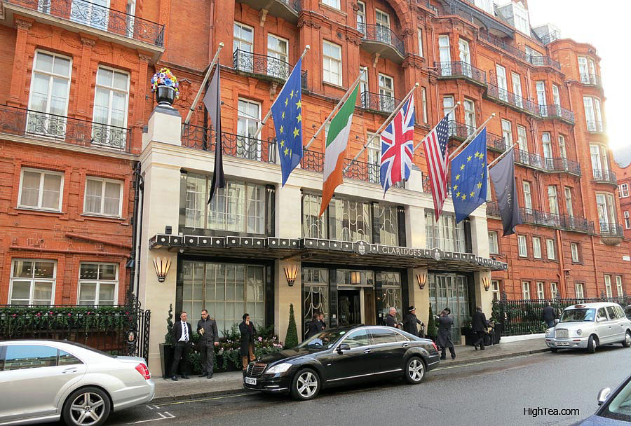 Claridges Hotel Entrance in London Mayfair on Brook St