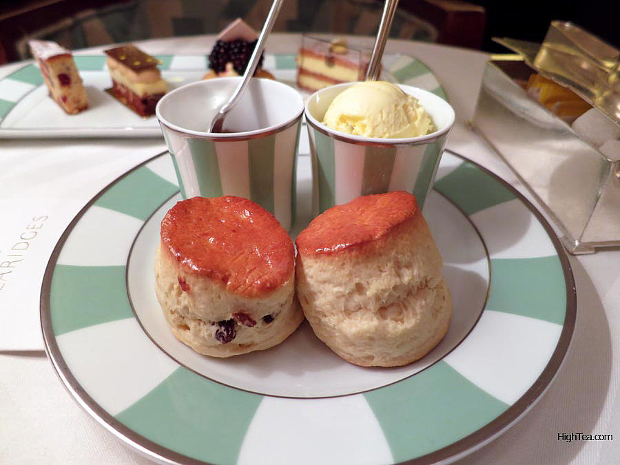 Scones at Claridges for Afternoon Tea with Marco Polo jam in London Mayfair
