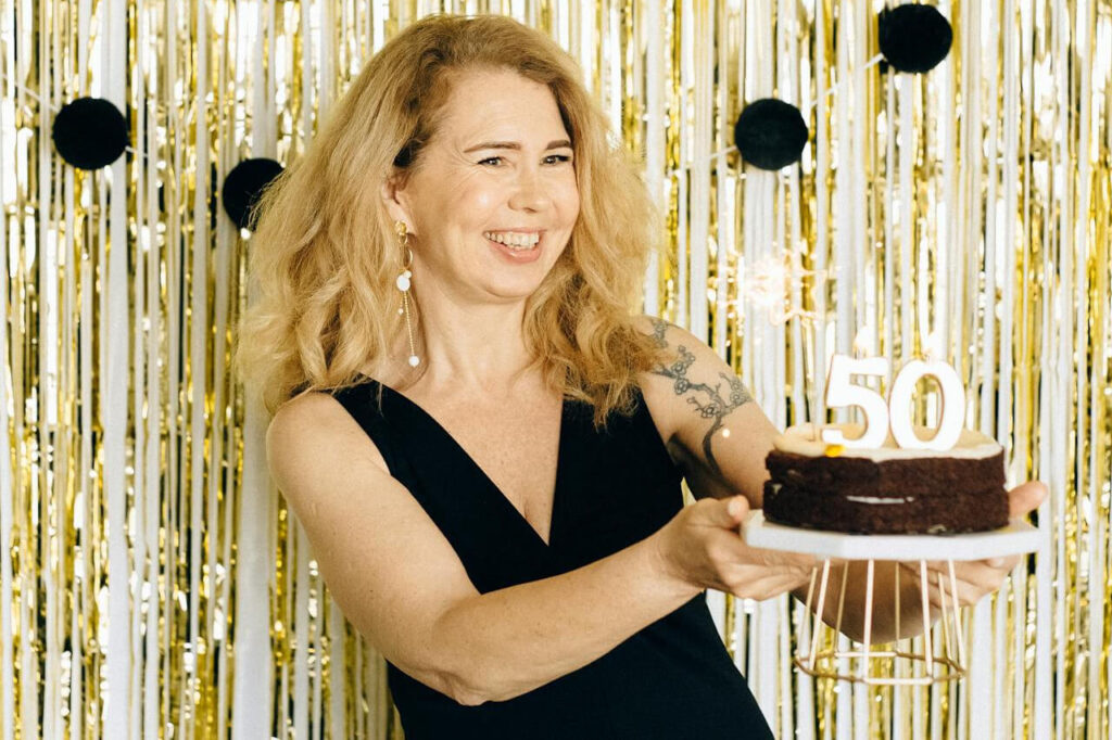 sarah 50 jaar feest vijftig taart versiering